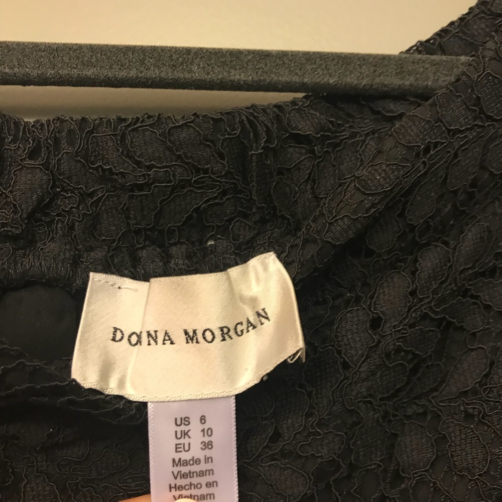 NWOT Off the Shoulder Black Lace Dress - Picture 3 of 4